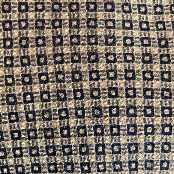 VINTAGE GAP Geometric Black Gray Taupe Men’s Silk Tie - Picture 3 of 6
